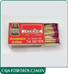 Cajas f&oacute;sforos con im&aacute;n