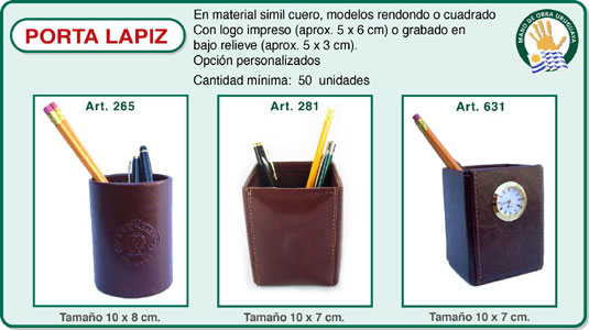 Porta L&aacute;piz Cuero