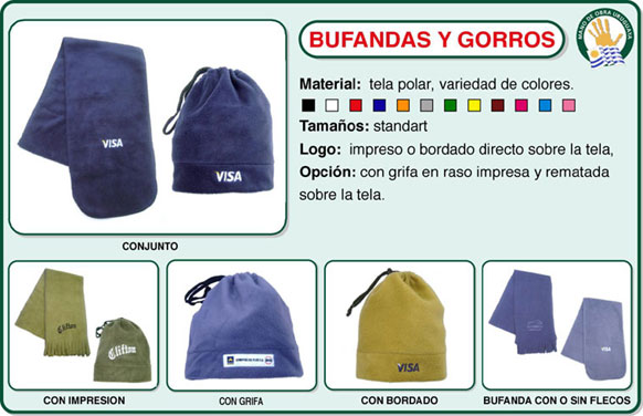 Bufandas Gorros